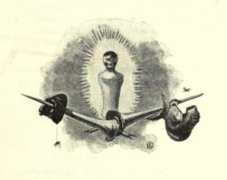 e-rosset-granger-illustration-10-1886-le-docteur-modesto-16-les-deux-porte-etendards-page-91-cul-de-lampe-final-revue-les-lettres-et-les-arts-oct-1886